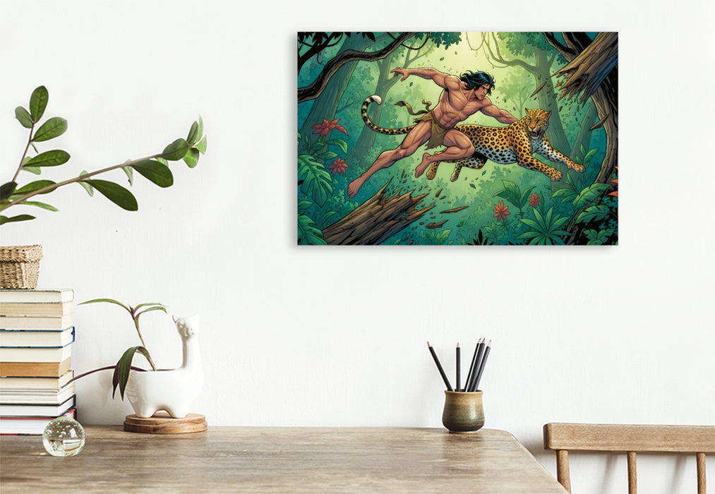 Premium Textil-Leinwand Ein Motiv aus dem Kalender Tarzan – Legende des Dschungels