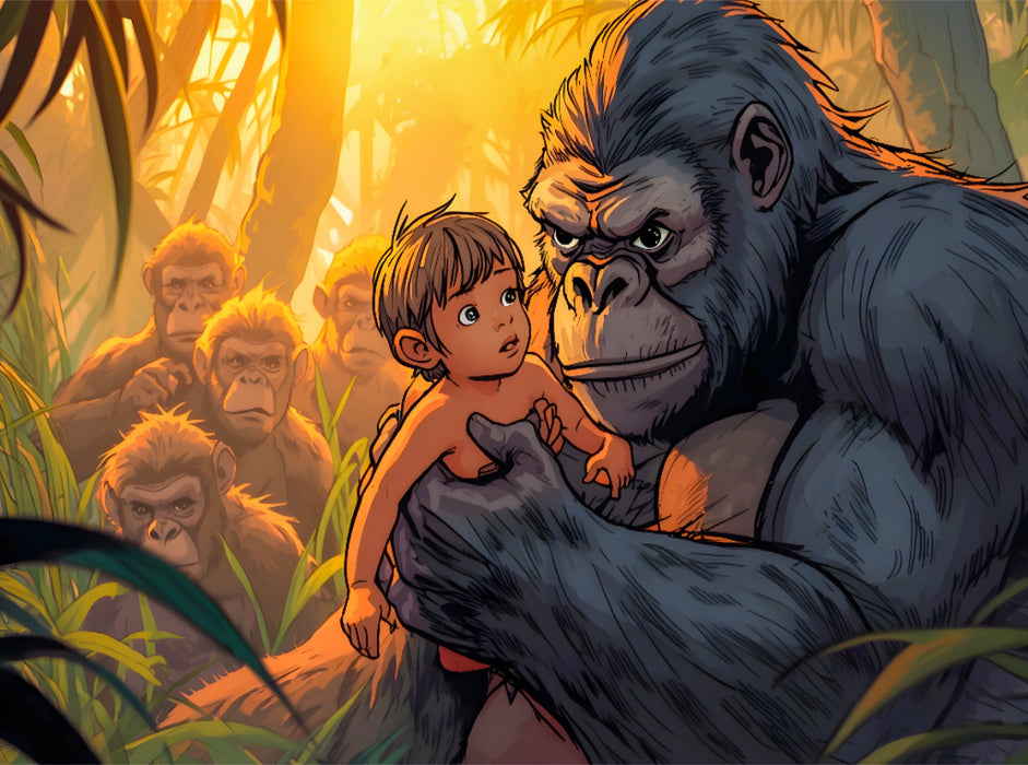 Im Dschungel fand Tarzan seine Familie - CALVENDO Foto-Puzzle'
