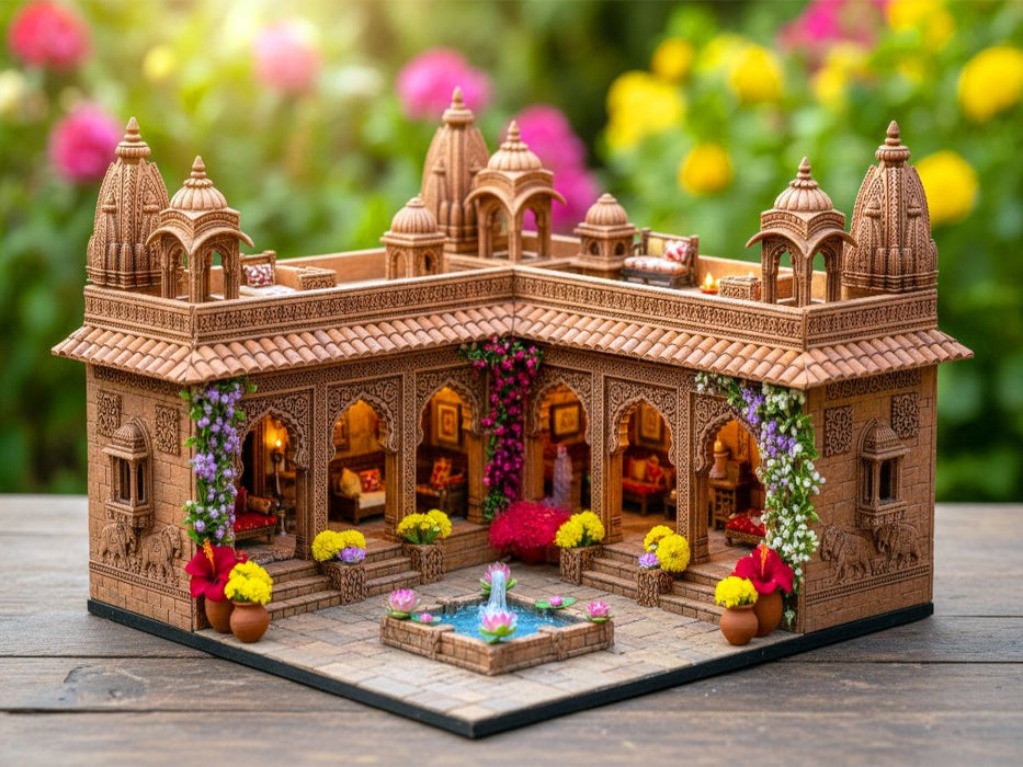 Indien - Palast im Miniatur Stil - CALVENDO Foto-Puzzle'