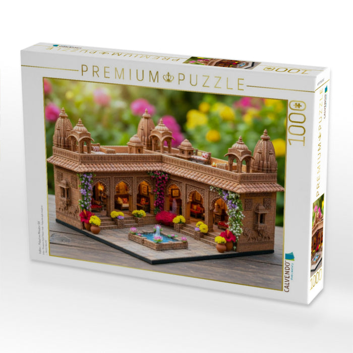 Indien - Palast im Miniatur Stil - CALVENDO Foto-Puzzle'
