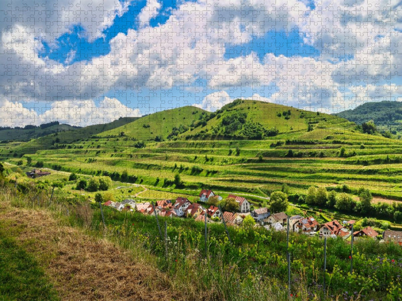 Oberbergen mit Badberg - CALVENDO Foto-Puzzle'