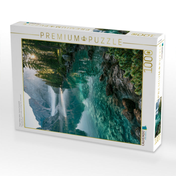 Pragser Wildsee, Italien – Sommer Sonnenlicht - CALVENDO Foto-Puzzle'