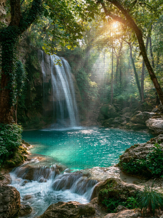 Plitvicer Seen, Kroatien – Wasserfälle Paradies - CALVENDO Foto-Puzzle'