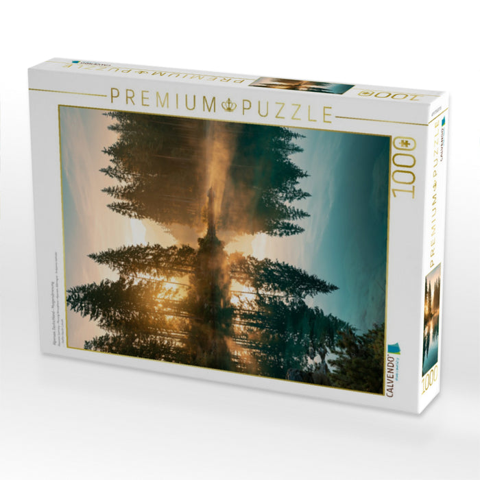 Alpensee, Deutschland - Morgenstimmung - CALVENDO Foto-Puzzle'