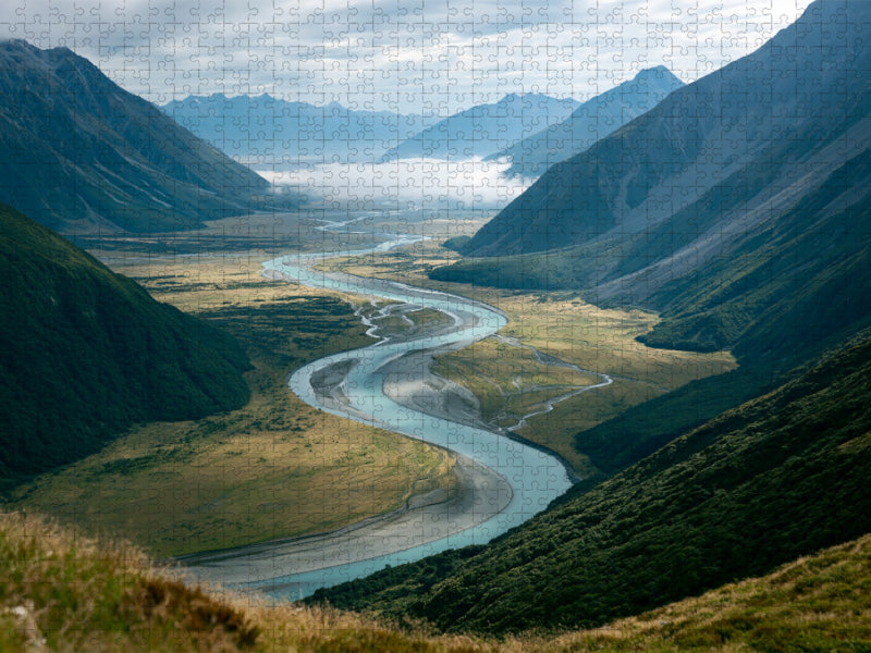 Neuseeländische Alpen – Episches Fernweh Tal - CALVENDO Foto-Puzzle'
