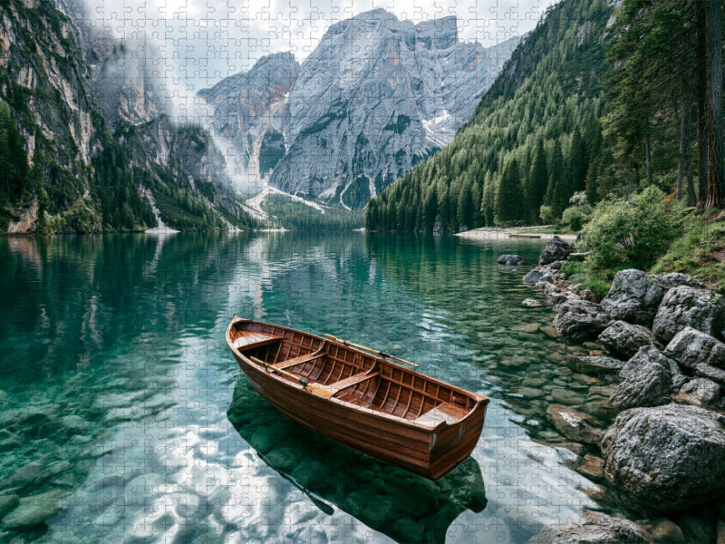 Pragser Wildsee, Italien - CALVENDO Foto-Puzzle'