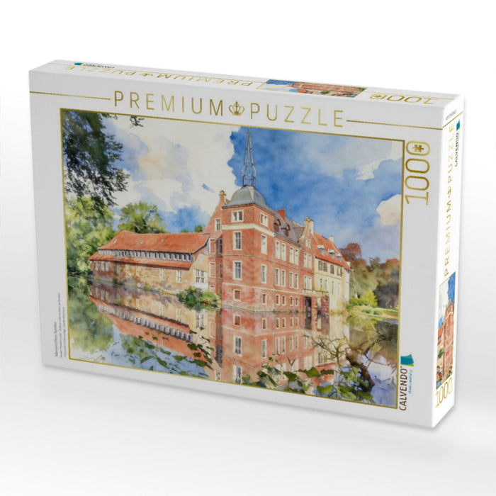 Wasserschloss Senden - CALVENDO Foto-Puzzle'