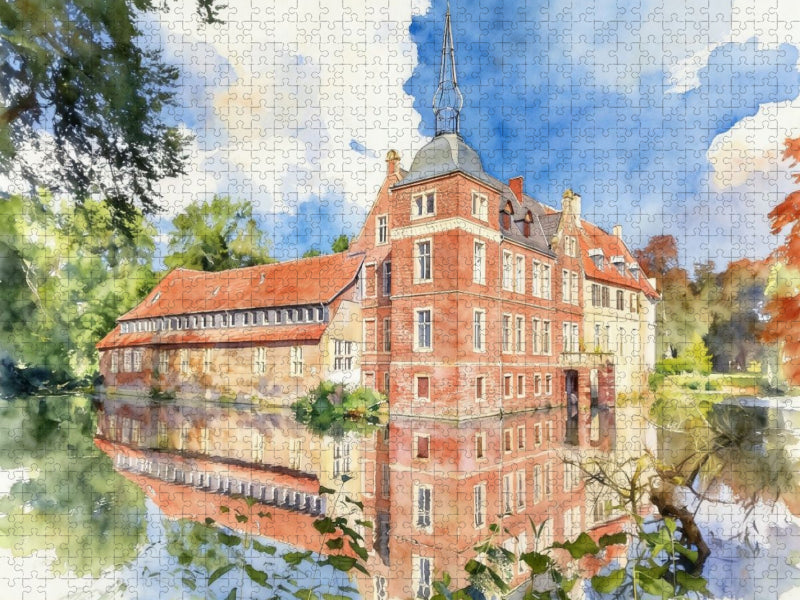 Wasserschloss Senden - CALVENDO Foto-Puzzle'