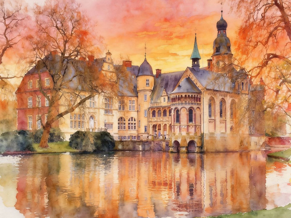 Schloss Darfeld bei Rosendahl - CALVENDO Foto-Puzzle'