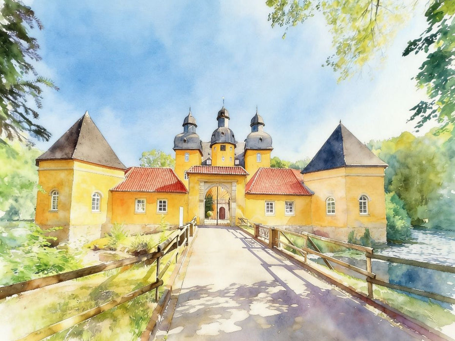 Schloss Holte in Schloss Holte-Stuckenbrock - CALVENDO Foto-Puzzle'