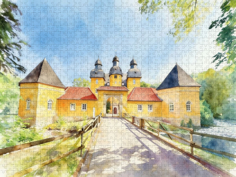 Schloss Holte in Schloss Holte-Stuckenbrock - CALVENDO Foto-Puzzle'