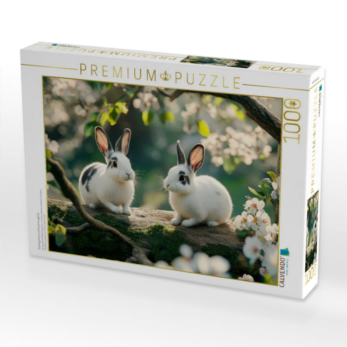 Frühlingslicht und Kaninchenglück - CALVENDO Foto-Puzzle'