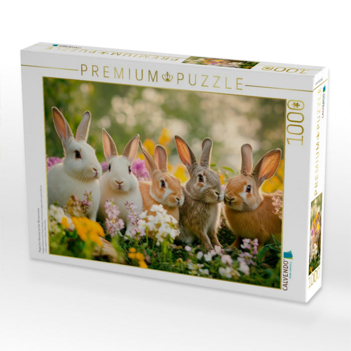 Magischer Moment auf der Blumenwiese - CALVENDO Foto-Puzzle'