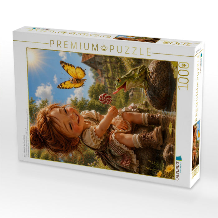 Ein Lächeln für den Froschkönig - CALVENDO Foto-Puzzle'