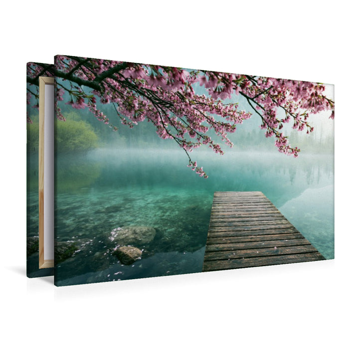 Premium Textil-Leinwand Wenn der Frühling die Natur zum Leuchten bringt