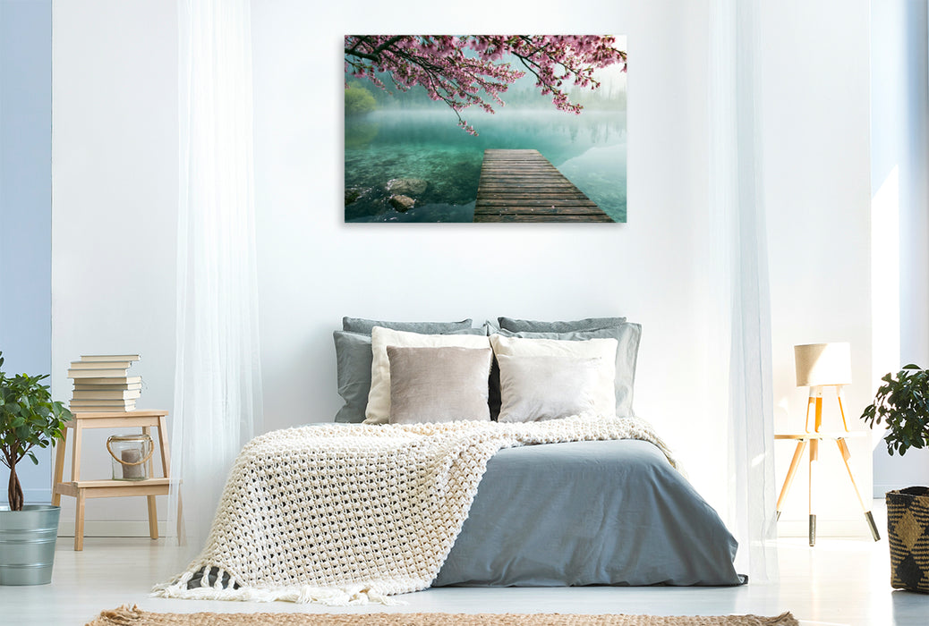 Premium Textil-Leinwand Wenn der Frühling die Natur zum Leuchten bringt
