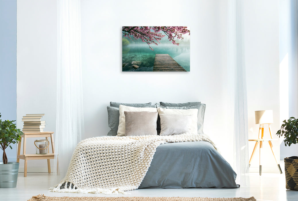 Premium Textil-Leinwand Wenn der Frühling die Natur zum Leuchten bringt