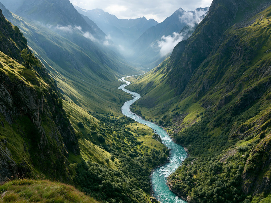Türkisfarbenes Wasser in unberührter Natur - CALVENDO Foto-Puzzle'