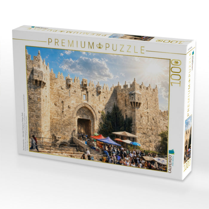 Das Damaskustor — lebendiger Eingang zur Heiligen Stadt - CALVENDO Foto-Puzzle'