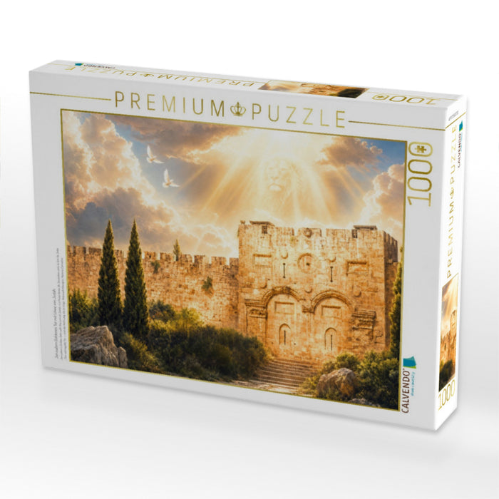 Jerusalem Goldenes Tor mit Löwe von Judah - CALVENDO Foto-Puzzle'