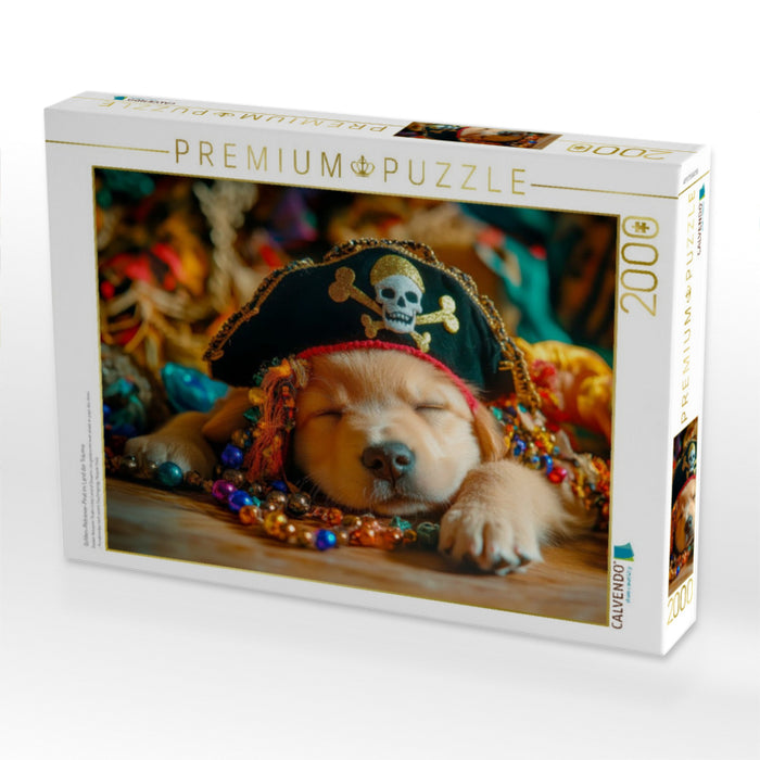 Golden-Retriever-Pirat im Land der Träume - CALVENDO Foto-Puzzle'