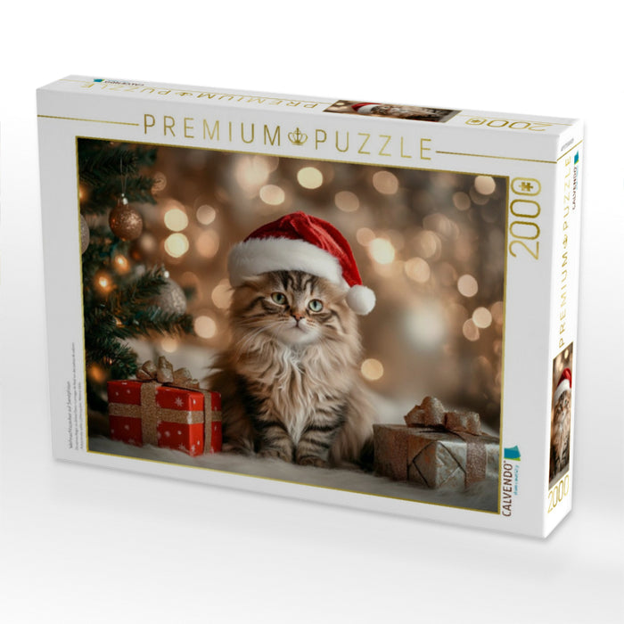 Weihnachtszauber auf Samtpfoten - CALVENDO Foto-Puzzle'