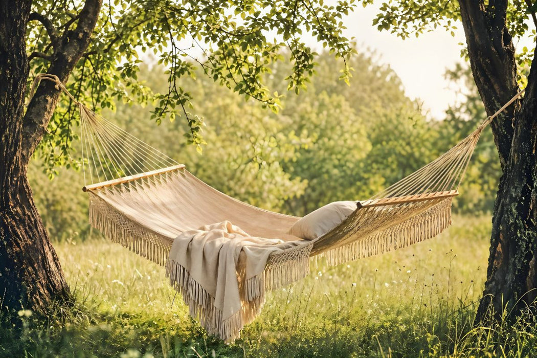 Premium Textil-Leinwand Leicht wie der Sommer - Hängematte