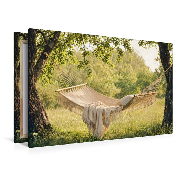 Premium Textil-Leinwand Leicht wie der Sommer - Hängematte
