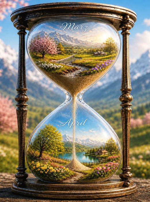 Rieseln der ersten Blüten - CALVENDO Foto-Puzzle'