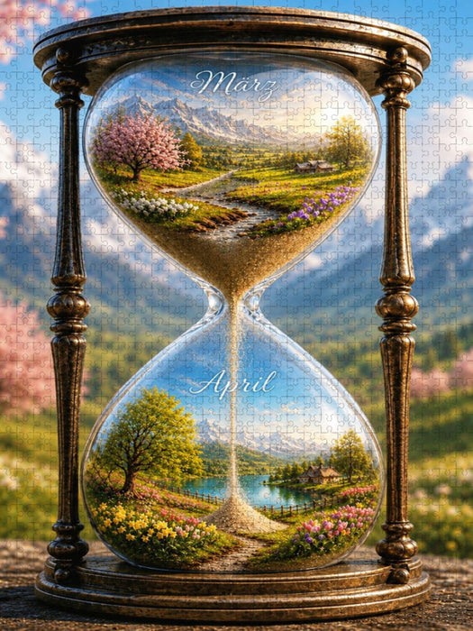 Rieseln der ersten Blüten - CALVENDO Foto-Puzzle'