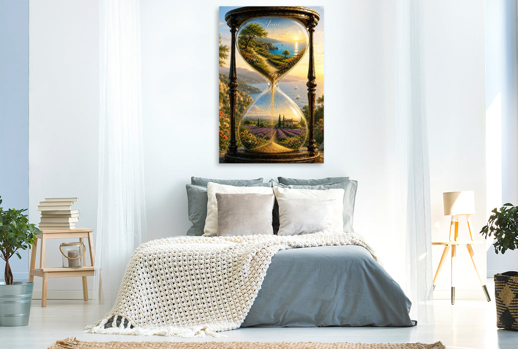 Premium Textil-Leinwand Toskana