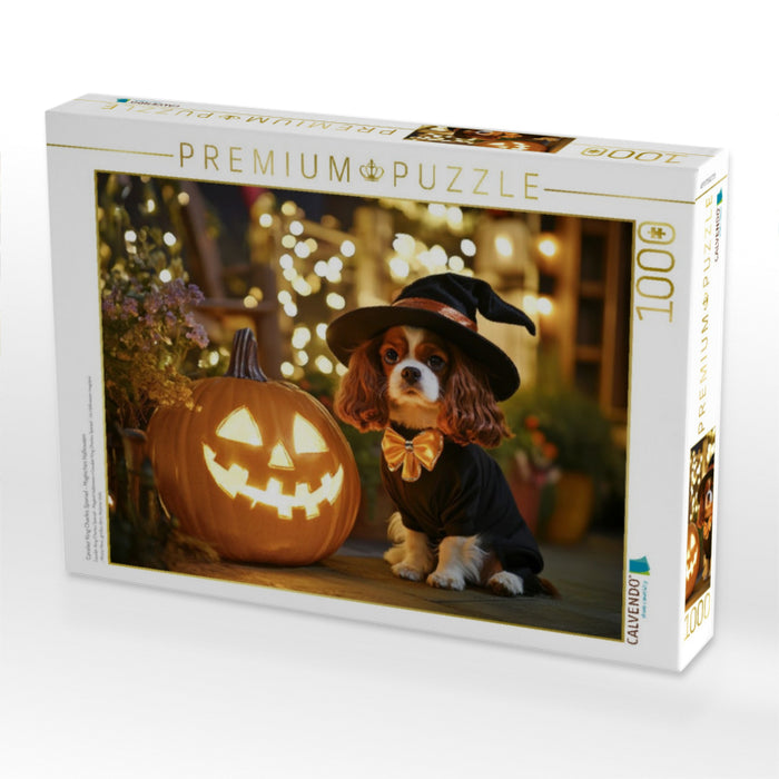 Cavalier King Charles Spaniel - Magisches Halloween - CALVENDO Foto-Puzzle'