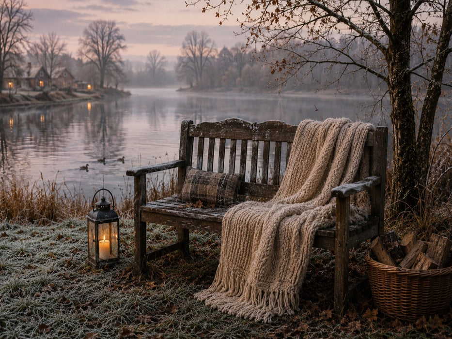 Stille am winterlichen See - CALVENDO Foto-Puzzle'