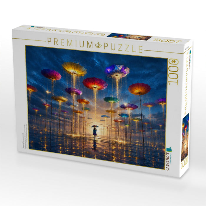 Regenschirme aus Licht - CALVENDO Foto-Puzzle'