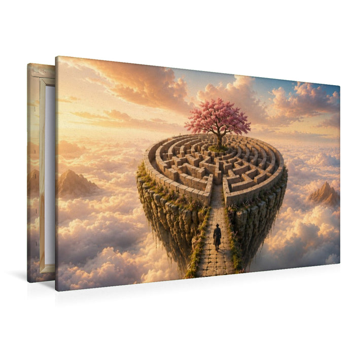 Premium Textil-Leinwand Der Baum im Zentrum