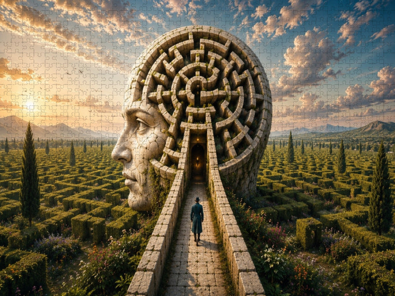 Der Kopf des Labyrinths - CALVENDO Foto-Puzzle'