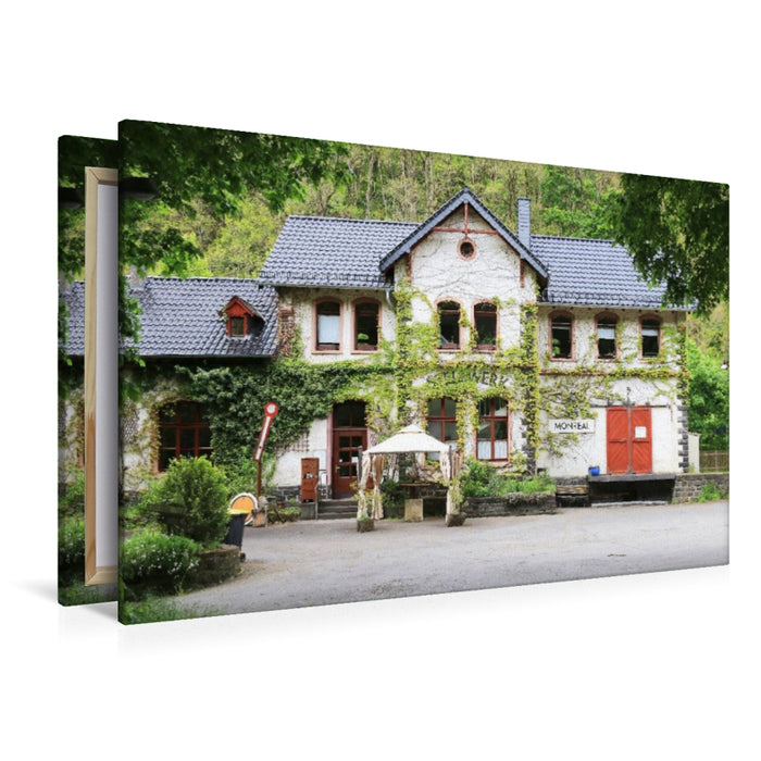 Premium Textil-Leinwand Am Bahnhof von Monreal