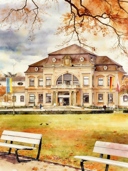Kurmittelhaus in Bad Rothefelde - CALVENDO Foto-Puzzle'