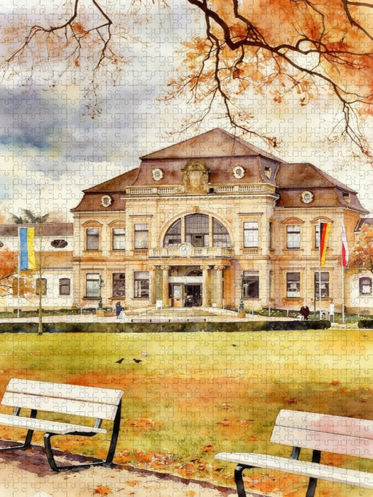 Kurmittelhaus in Bad Rothefelde - CALVENDO Foto-Puzzle'