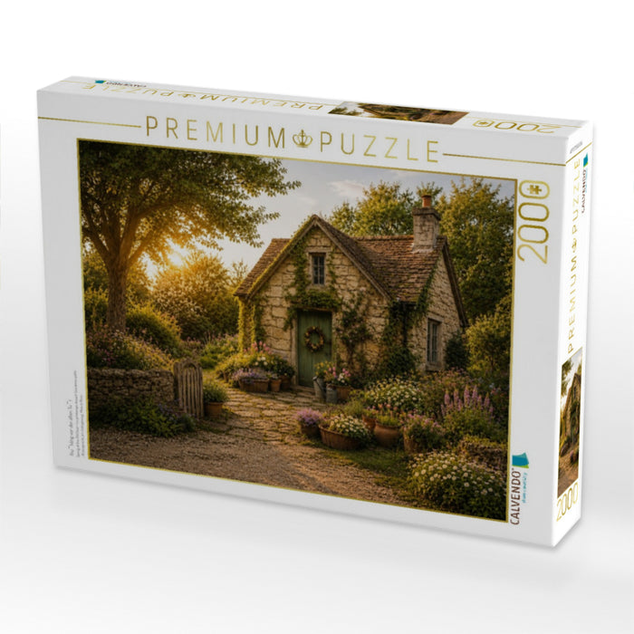 Frühling vor der alten Tür - CALVENDO Foto-Puzzle'