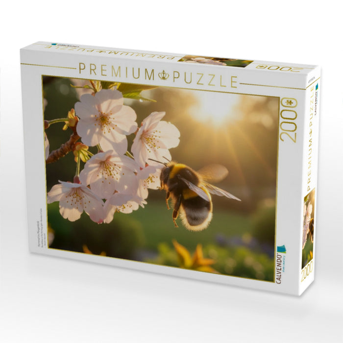 Hummel im Morgenlicht - CALVENDO Foto-Puzzle'