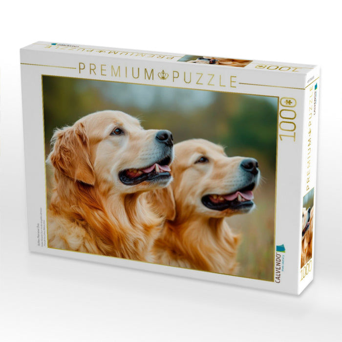 Golden Retriever Duo - CALVENDO Foto-Puzzle'