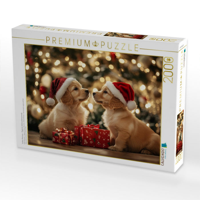 Golden Retriever - Magische Weihnachtsmomente - CALVENDO Foto-Puzzle'