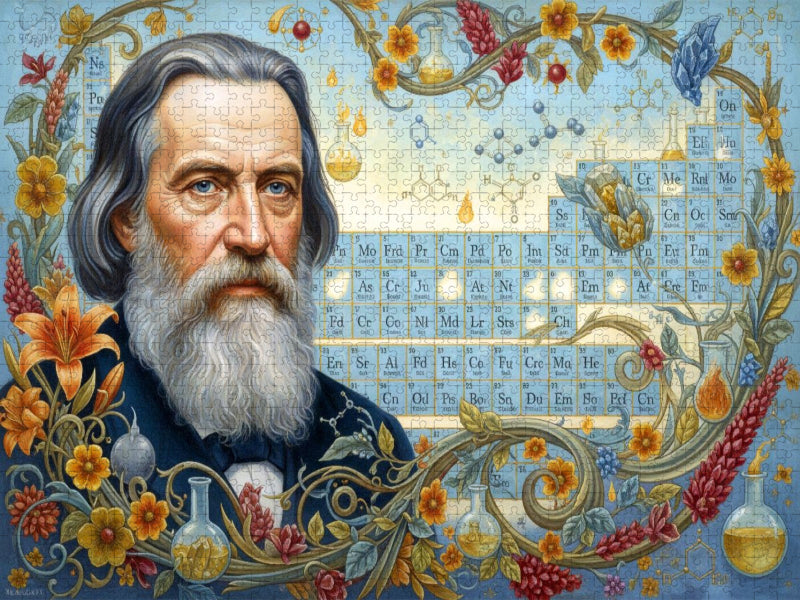 Dmitri Mendeleev (1834–1907) - berühmter Chemiker - CALVENDO Foto-Puzzle'