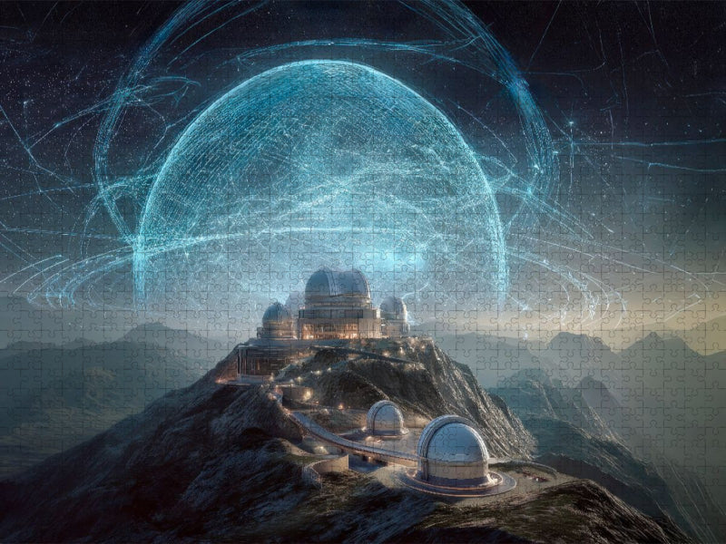 Vision einer interstellaren Forschungseinrichtung - CALVENDO Foto-Puzzle'
