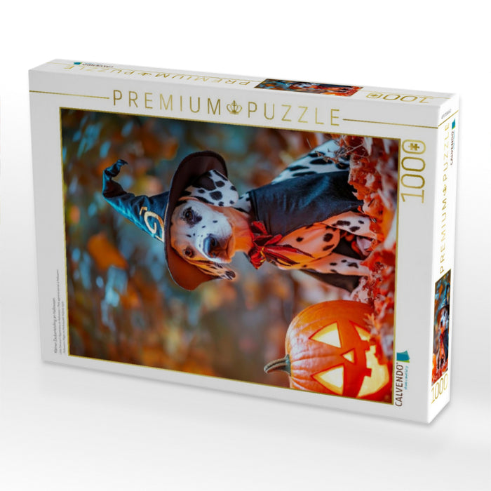 Kleiner Zauberlehrling an Halloween - CALVENDO Foto-Puzzle'
