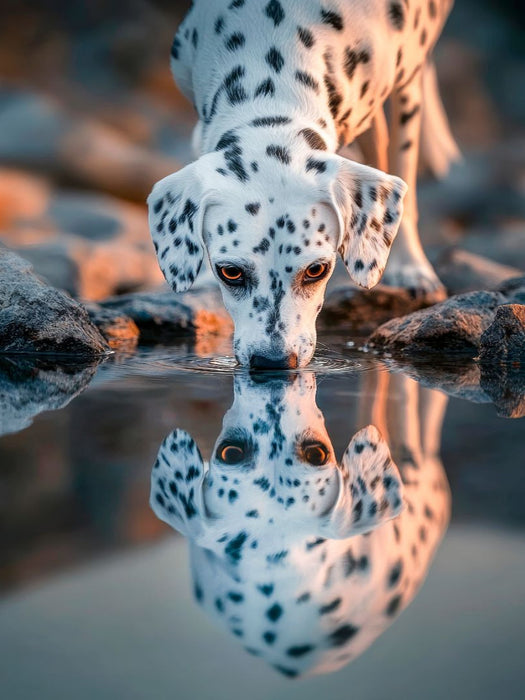 Dalmatiner - Spiegelbild der Treue - CALVENDO Foto-Puzzle'