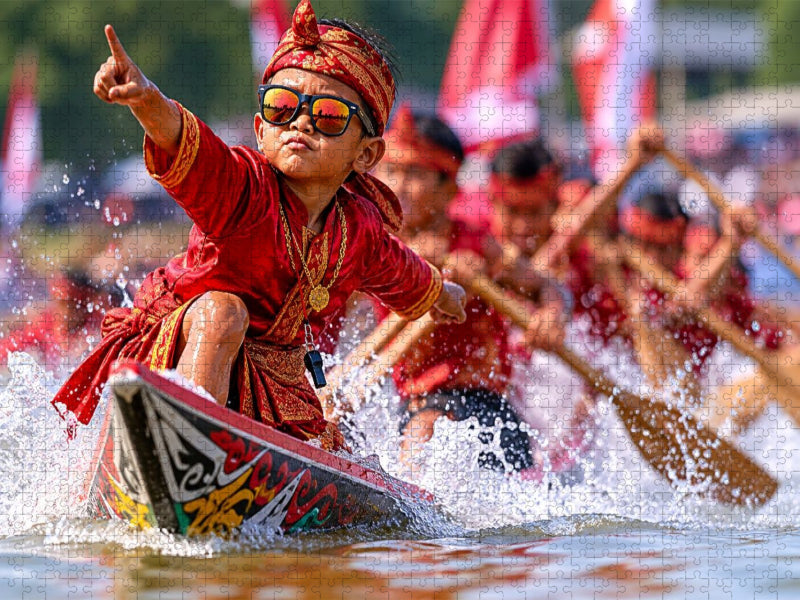 Coole Performance am Bug von Pacu Jalur - CALVENDO Foto-Puzzle'