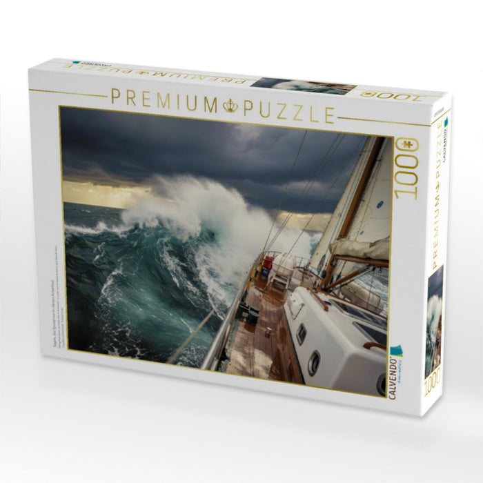 Segeln, das Spuren nur im Herzen hinterlässt. - CALVENDO Foto-Puzzle'