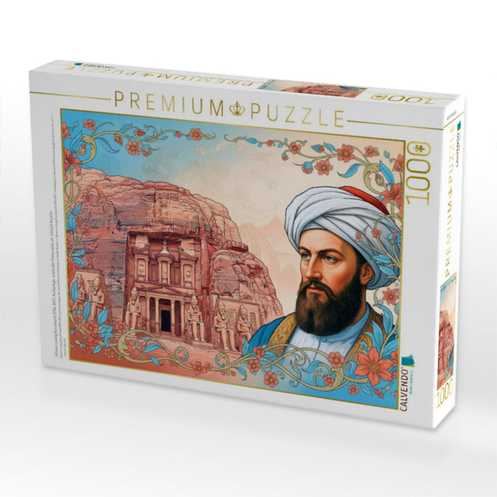 Johann Ludwig Burckhardt (1784–1817), Archäologe, entdeckte Petra, reiste als Scheich Ibrahim - CALVENDO Foto-Puzzle'